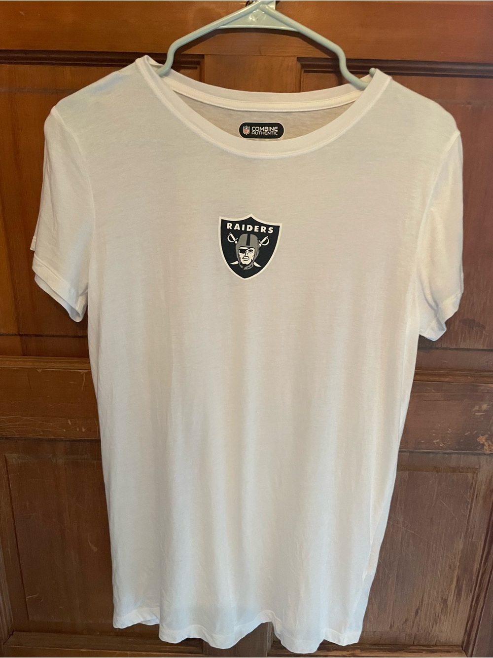 Under Armour White Tee with Raiders Shield Logo